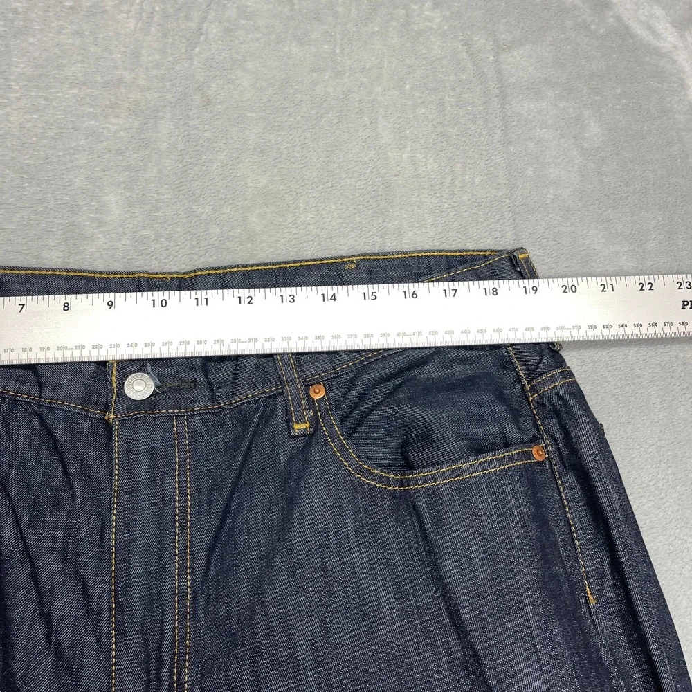 Levi's Jeans Mens 38x30 (38x28) Blue Denim Dark Wash 569 Loose Fit Straight Leg